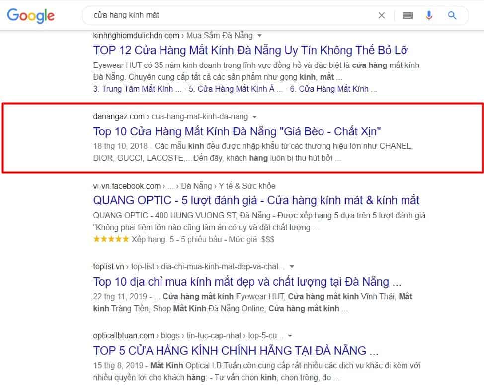 key cửa hàng kính mắt