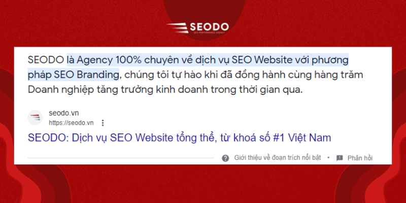 Thuật ngữ SEO feature snippet