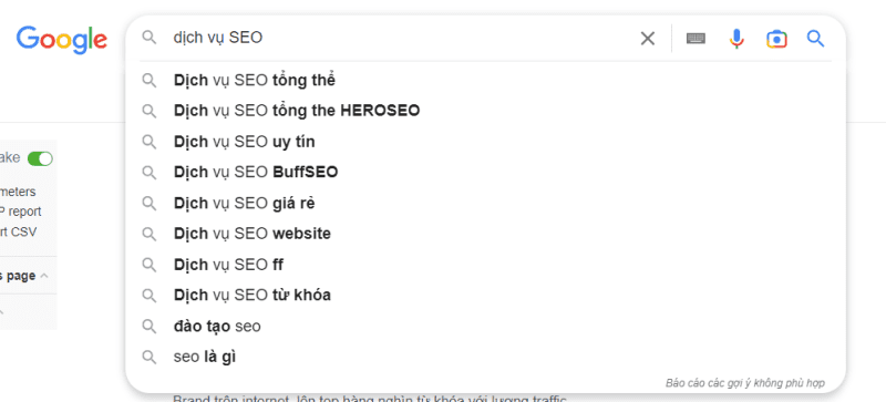 Tìm kiếm trên Google Kế hoạch SEO là gì