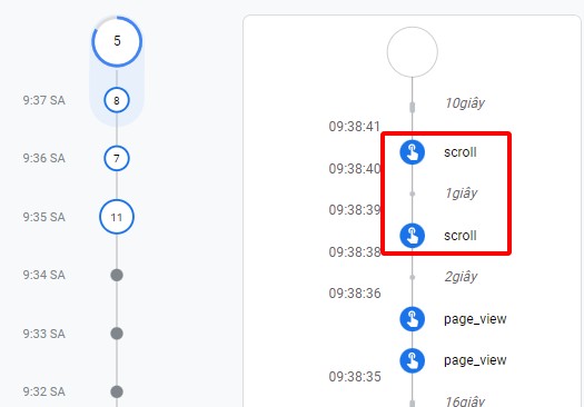 theo dõi cuộn chuột trên GA4