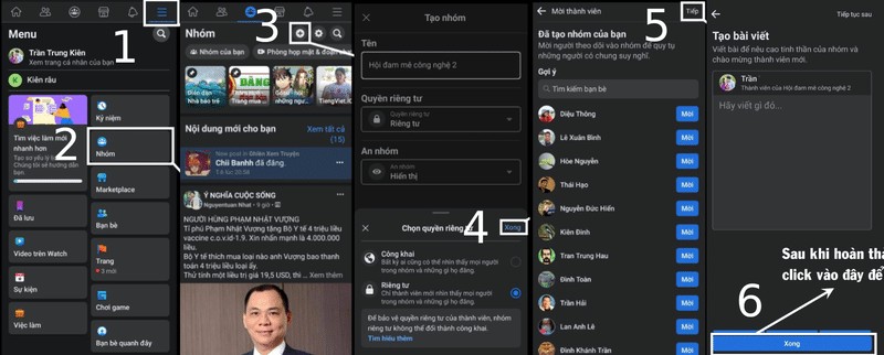 cách tạo nhóm trên facebook