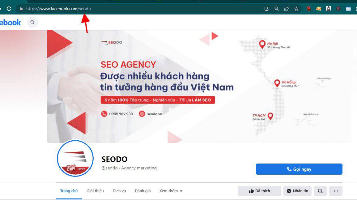 SEO Facebook-Tạo Url Vanity