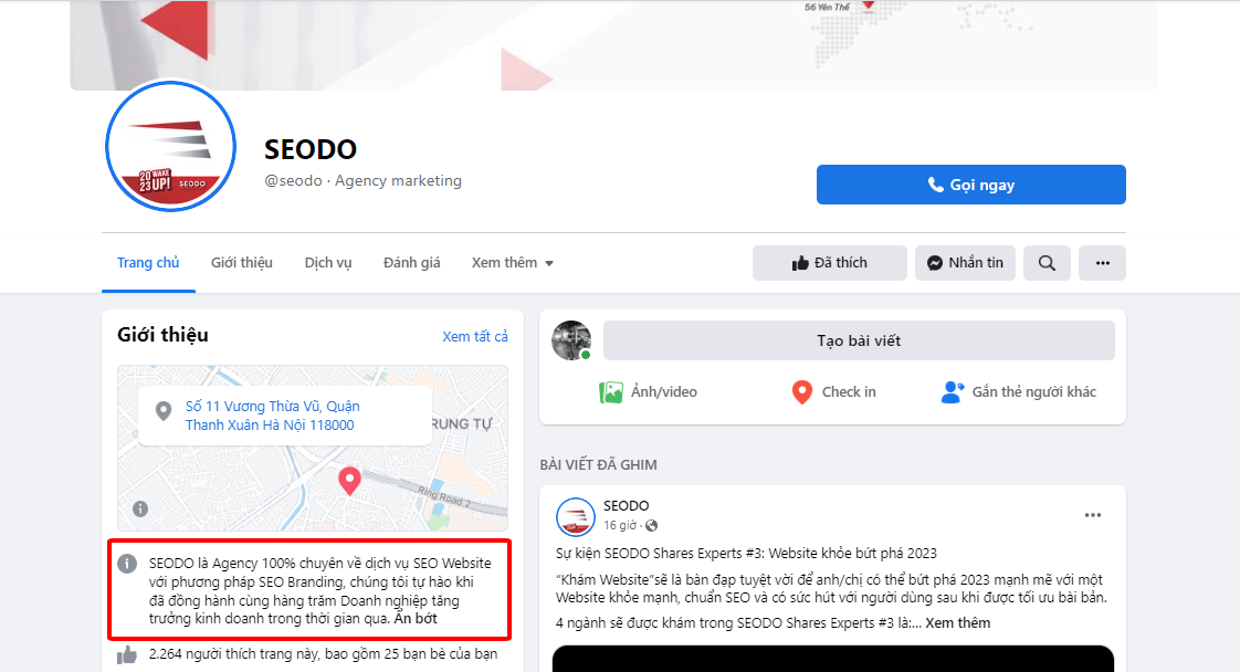 SEO Facebook- Giới thiệu fanpage SEODO
