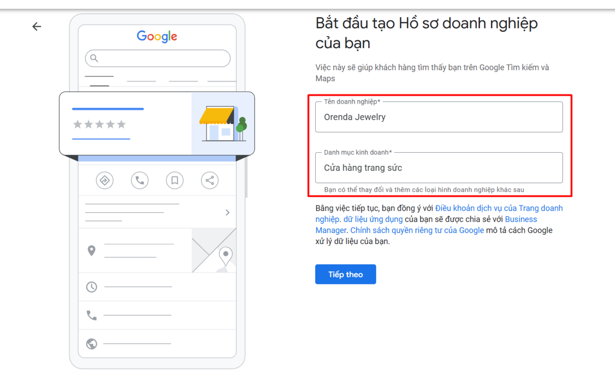 cách xác minh doanh nghiệp trên google map