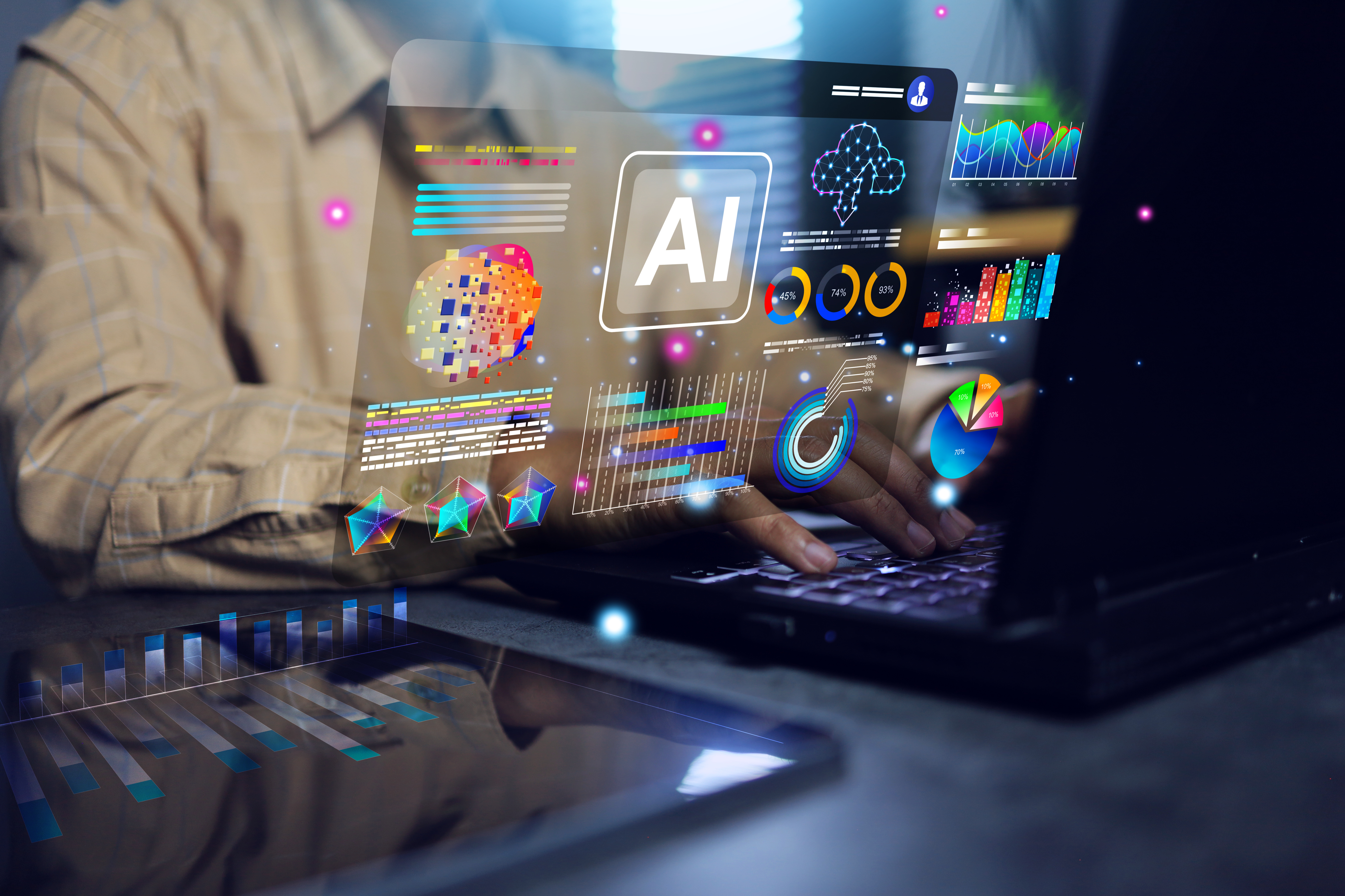 60 Days Wake Up AI with SEODO: Bước Chuyển Mình Thích Ứng Với Thời Đại Mới 5 AI on his laptop computer