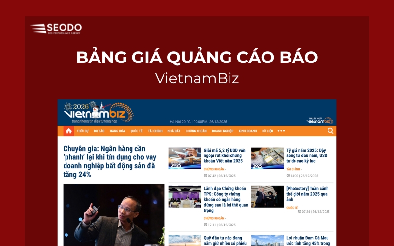 Quảng cáo báo VietnamBiz