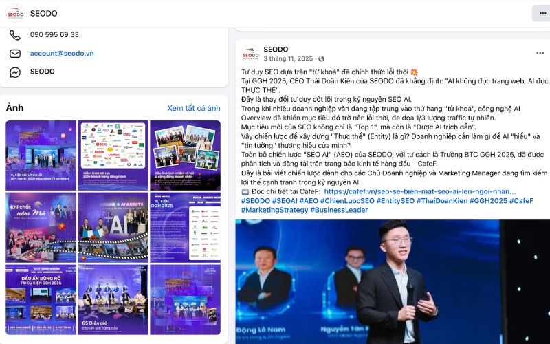Booking bài viết trên Fanpage