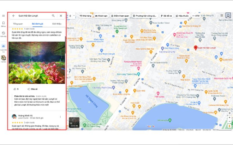 tăng lượt đánh giá google maps