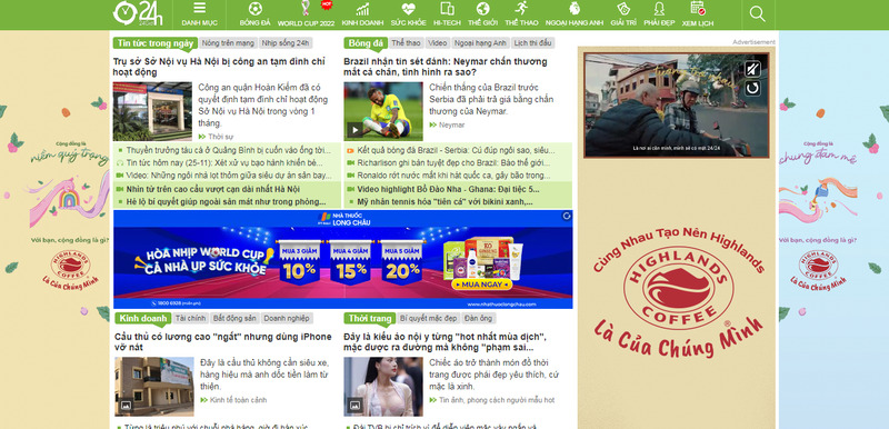 Báo điện tử có lượng truy cập nhiều nhất