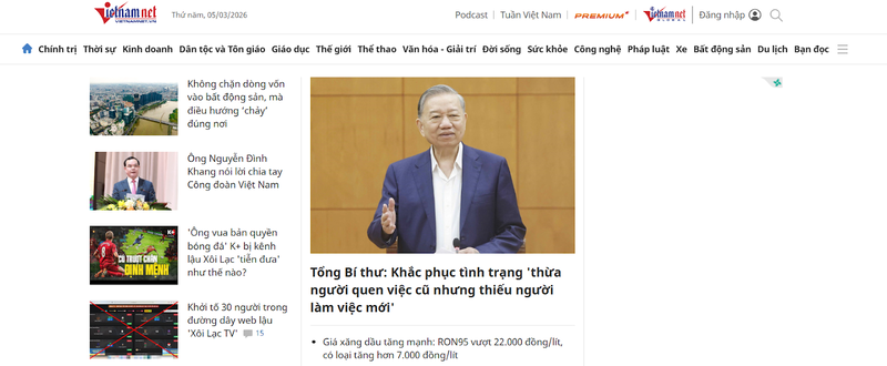 báo vietnamnet có uy tín không