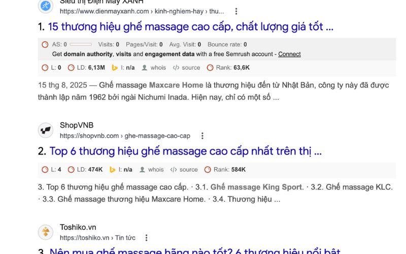 dịch vụ đăng toplist