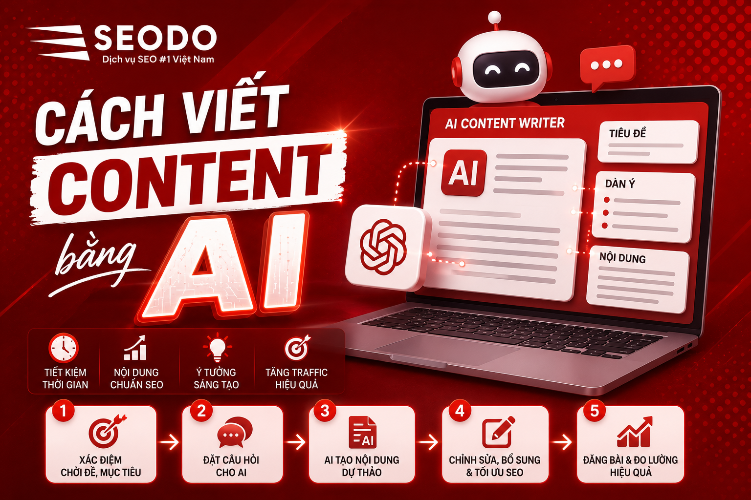 Cách viết content bằng AI nhanh chóng, hiệu quả tiết kiệm 80% thời gian