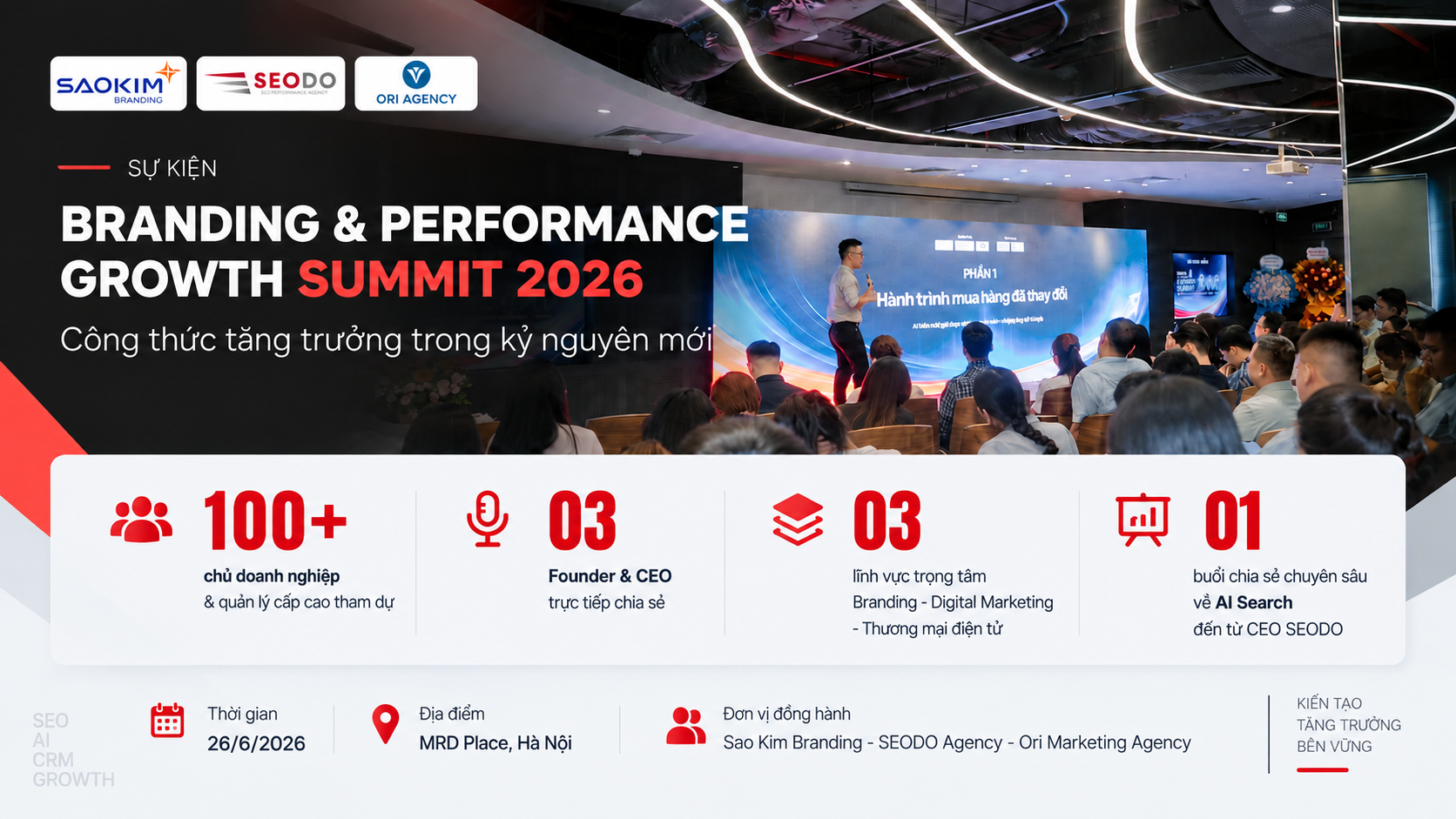 CEO SEODO mang góc nhìn về AI Search đến Branding & Performance Growth Summit 2026 7 gg